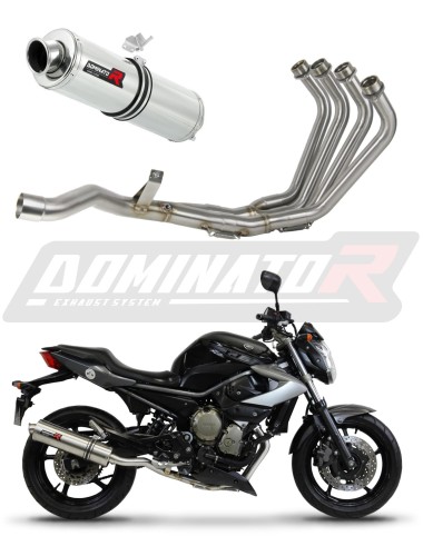 Yamaha YZF R6 2006 - 2016 Impianto di scarico Collettori Marmitta Silenziatore HP8 + dB killer medium DOMINATOR sistema di scarico