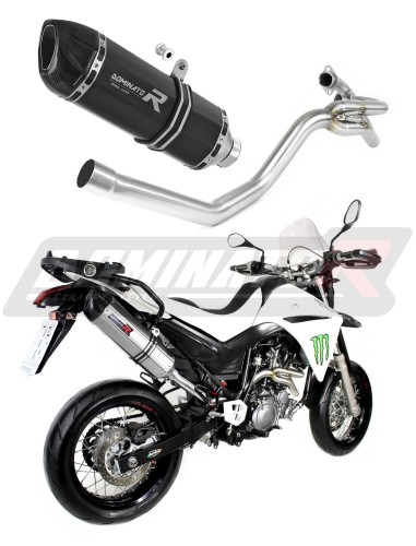 scarico silenziatore DOMINATOR HP1 nero adatto alla moto Yamaha XT 660 X 2004 - 2016 5