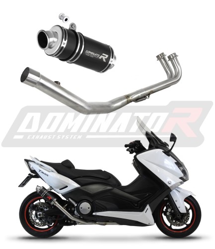 kompletny układ wydechowy z tłumikiem DOMINATOR Full System GP1 CZARNY pasujący do motocykla Yamaha XP 530 T-MAX 2012 - 2016 6
