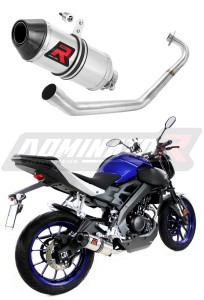 Yamaha MT 125 2014 - 2019 Impianto di scarico Collettori Marmitta Silenziatore HP3 + dB killer medium
