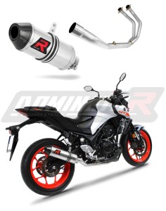 Yamaha MT 03 2014 - 2016 Impianto di scarico Collettori Marmitta Silenziatore HP3 + dB killer medium