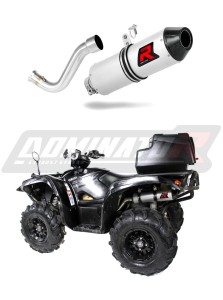 Yamaha GRIZZLY 700 EPS 2016 - 2018 Terminale di Scarico Marmitta Silenziatore MX2 + dB killer medium