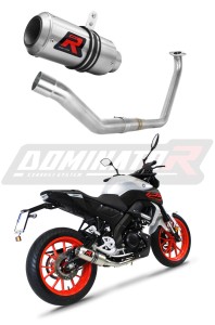Yamaha MT 125 2020 Impianto di scarico Collettori Marmitta Silenziatore GP + dB killer medium