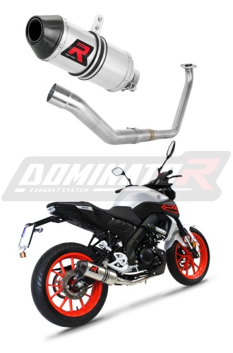 impianto di scarico completo con silenziatore DOMINATOR Full System HP3 adatto alla moto Yamaha MT 125 2020  6