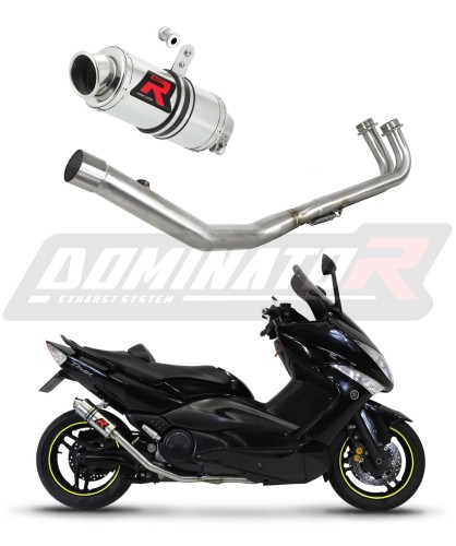 impianto di scarico completo con silenziatore DOMINATOR Full System GP1 adatto alla moto Yamaha T-MAX 500 2008 - 2011 6