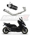 impianto di scarico completo con silenziatore DOMINATOR Full System GP1 nero adatto alla moto Yamaha T-MAX 500 2008 - 2011 6