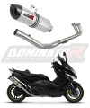 impianto di scarico completo con silenziatore DOMINATOR Full System HP1 adatto alla moto Yamaha T-MAX 500 2008 - 2011 6