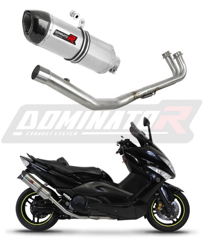 impianto di scarico completo con silenziatore DOMINATOR Full System HP1 adatto alla moto Yamaha T-MAX 500 2008 - 2011 6