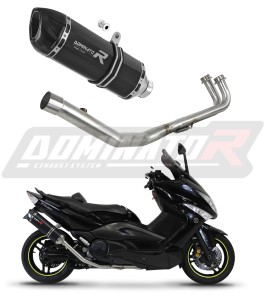 Yamaha T-MAX 500 2008 - 2011 Impianto di scarico Collettori Marmitta Silenziatore HP1 NERO + dB killer medium