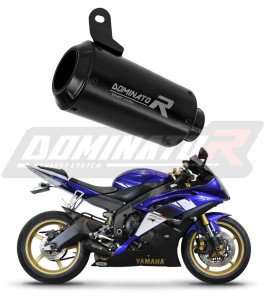 Yamaha YZF R6 2006 - 2016 Terminale di Scarico Marmitta Silenziatore GPS NERO + dB killer medium
