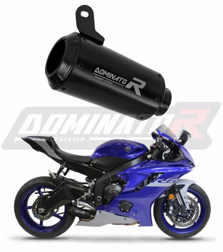 scarico silenziatore DOMINATOR GPS nero adatto alla moto Yamaha YZF R6 2017 - 2023 6