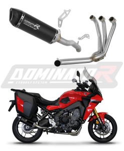 Yamaha Tracer 9 / GT 2021 - 2023 Full Exhaust System Collector Silencer HP6 BLACK + dB killer medium