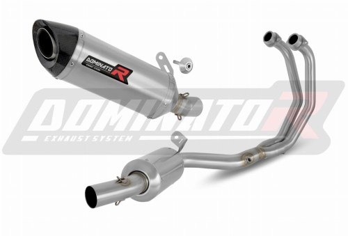 impianto di scarico completo con silenziatore DOMINATOR Full System HP8 adatto alla moto Yamaha MT-03 2020 - 2023 3