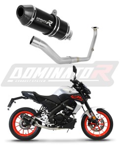 Yamaha MT 125 2021 - 2024 Impianto di scarico Collettori Marmitta Silenziatore HP3 NERO + dB killer medium