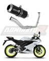 complete exhaust system with muffler DOMINATOR Full System GP BLACK fits to Yamaha YZF R125 2021  2023 6