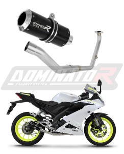Yamaha YZF R125 2021 - 2024 Impianto di scarico Collettori Marmitta Silenziatore GP NERO + dB killer medium