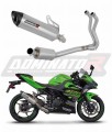 impianto di scarico completo con silenziatore DOMINATOR Full System HP8 adatto alla moto Kawasaki NINJA 400 2018