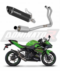 Kawasaki NINJA 400 2018-2022 Impianto di scarico Collettori Marmitta Silenziatore HP8 NERO + dB killer