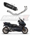 Yamaha XP 560 T-MAX 2020 - 2023 EXHAUST Collector Manifold Full System Muffler Auspuff Sportauspuff Silencer Echappement Silencieux Scarico Scarichi Escape Wydech Tłumik HP6 BLACK Dominator Exhaust System x