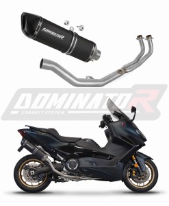 Yamaha XP 560 T-MAX 2020 - 2024 Impianto di scarico Collettori Marmitta Silenziatore HP6 NERO + dB killer