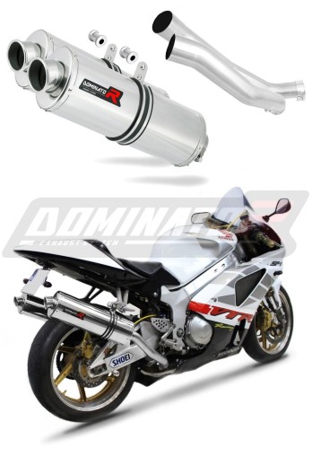 scarico silenziatore DOMINATOR ovale adatto alla moto Honda VTR 1000 SP1 1998 - 2001 6