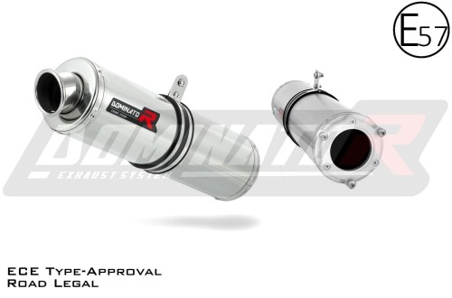 scarico silenziatore DOMINATOR omologato rotondo adatto alla moto Kawasaki ZX6R 1995 - 1997 3