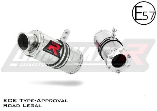 exhaust muffler DOMINATOR homologated road legal GP1 fits to Kawasaki ZX7R 1996  2003 3