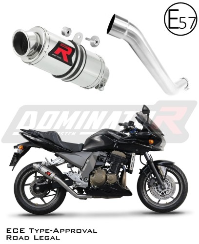 scarico silenziatore DOMINATOR omologato GP1 adatto alla moto Kawasaki Z750 2004 - 2006 6