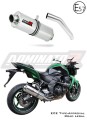 scarico silenziatore DOMINATOR omologato ovale adatto alla moto Kawasaki Z750 2007 - 2012 5