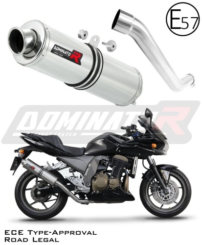 scarico silenziatore DOMINATOR omologato rotondo adatto alla moto Kawasaki Z750 2004 - 2006 6