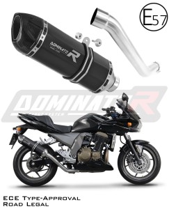 Kawasaki Z750 2004 - 2006 EU Omologato approvato Terminale di Scarico Silenziatore HP1 NERO