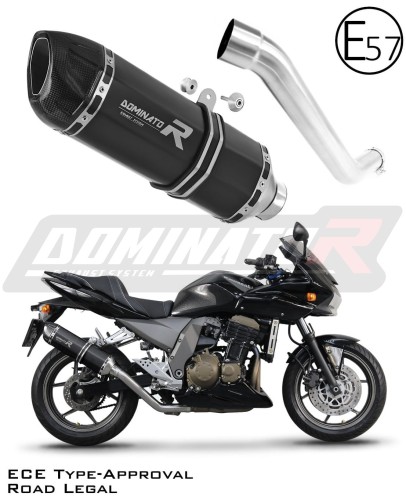scarico silenziatore DOMINATOR omologato HP1 nero adatto alla moto Kawasaki Z750 2004 - 2006 6