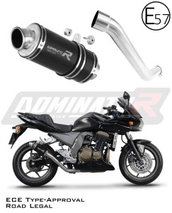 Kawasaki Z750 2004 - 2006 EU Omologato approvato Terminale di Scarico Silenziatore GP1 NERO