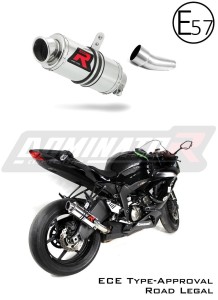 Kawasaki ZX6R 636 2009 - 2020 EU Omologato approvato Terminale di Scarico Silenziatore GP1