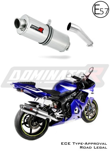 Yamaha YZF R6 1999 - 2002 Motorcycle EU Approved Street Legal Muffler Auspuff Sportauspuff Silencer Echappement Silencieux Scarico Scarichi Escape Wydech Tłumik OV Dominator Exhaust System x