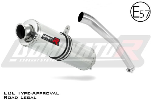 exhaust muffler DOMINATOR homologated road legal ROUND fits to Yamaha YZF R6 1999  2002 3