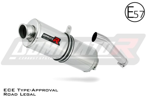 scarico silenziatore DOMINATOR omologato ovale adatto alla moto Yamaha FZS FAZER 600 1998 - 2003 3