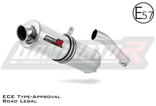 scarico silenziatore DOMINATOR omologato rotondo adatto alla moto Yamaha FZS FAZER 600 1998 - 2003 3