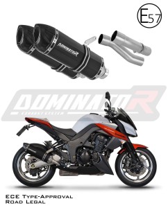 Kawasaki Z1000 2010 - 2013 EU Omologato approvato Terminale di Scarico Silenziatore HP1 NERO