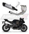 impianto di scarico completo con silenziatore DOMINATOR titanio Full System HP6 adatto alla moto YZF R1 1000 RN65 2020 - 2024