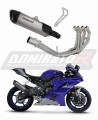 impianto di scarico completo con silenziatore DOMINATOR titanio Full System HP6 adatto alla moto Yamaha YZF R6 2017 - 2023 5