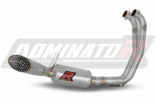 impianto di scarico completo con silenziatore DOMINATOR Full System GP3 adatto alla moto Aprilia Tuono 660 2021 - 2024