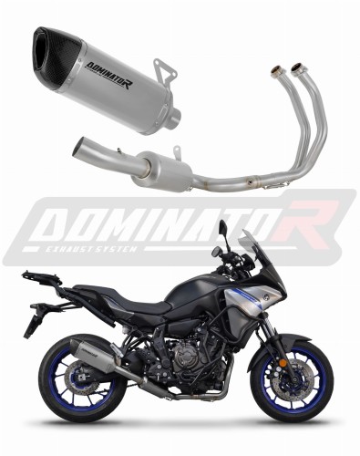 complete exhaust system with muffler DOMINATOR Full System titanium HP6 fits to Yamaha Tracer 7 / GT 2020  2024