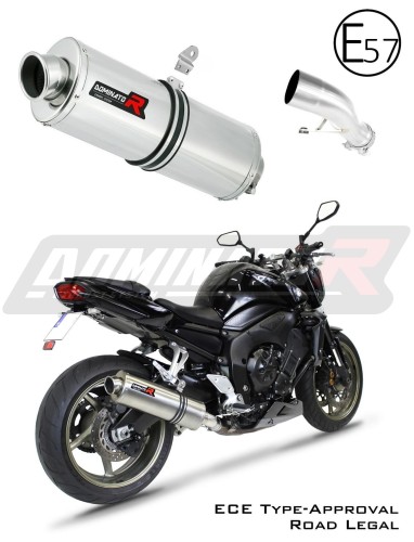 scarico silenziatore DOMINATOR omologato OVAL adatto alla moto YAMAHA FZ1 1000 FAZER 2006 - 2015 8