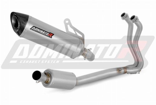 impianto di scarico completo con silenziatore DOMINATOR Full System HP8 adatto alla moto Kawasaki Z400 2018 - 2023 3