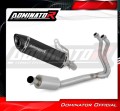 impianto di scarico completo con silenziatore DOMINATOR Full System HP8 nero adatto alla moto Kawasaki Z400 2018 - 2023 2