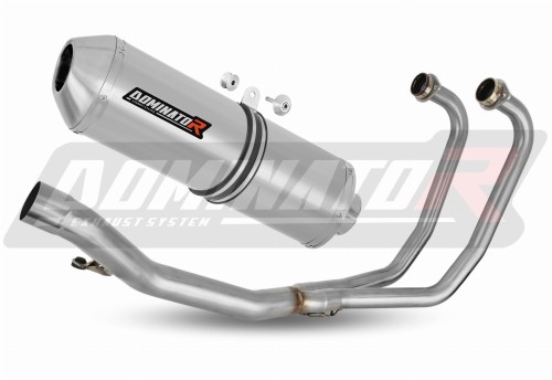 impianto di scarico completo con silenziatore DOMINATOR Full System OVR adatto alla moto Suzuki GS 500E 1989 - 2009