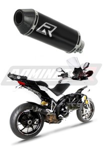 Ducati MTS MULTISTRADA 1200 2010 - 2014 Terminale di Scarico Marmitta Silenziatore HP3 NERO + dB killer