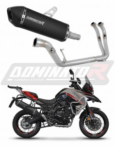 Benelli TRK 702 / TRK 702X 2023 - 2024 Impianto di scarico Collettori Marmitta Silenziatore HP7 NERO + dB killer