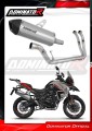 impianto di scarico completo con silenziatore DOMINATOR Full System titanio HP7 adatto alla moto Benelli TRK 702 / TRK 702X 2023 - 2024